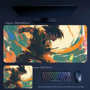 Bandai | Precision Edge Locking Leather Mouse Pad Office Large Size Non-slip and Dirt-resistant Mouse Pad Animation Dragon Ball Table Mat