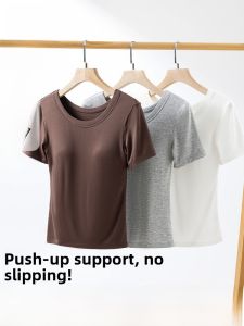 Miiow | MiiOW Womens Sleeveless T-shirt Bralette Summer Loose Fit Shoulder Width Regular Round Neck Casual Top Plus Size