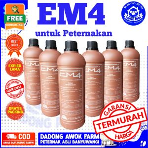 EM4 PETERNAKAN 1 LITER - Mikroorganisme Probiotik Pupuk Organik EM4 PETERNAKAN AYAM - EM4 COKLAT EM4
