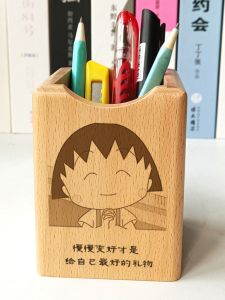 Birthday Gift DIY Handmade Wooden Desktop Decoration Cherry Small Ball Customizable Personalized Stationery Anime Themed