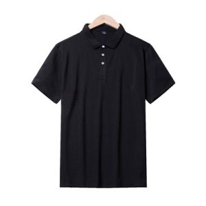 Romeo Mens Summer Casual Short Sleeve Polo Shirt Pure Color Versatile Fashionable Standard Fit Business Casual POLO Neck