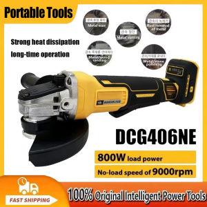 Fit Dewalt DCG406 125MM Brushless Angle Grinder 9000RPM Cordless Cutting Machine Impact Polisher Machine 20V Rechargeable Tool