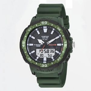 Jam tangan Digitec 2180T analog digital tali silicon pria original