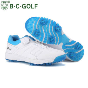 Rotating Laces Breathable Waterproof Men Golf Shoes