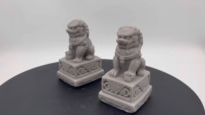 Mini Stone Lion Town House God Beast Chinese Little Lion Feng Shui Decor Home Decoration