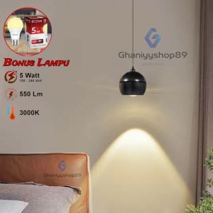 Lampu gantung hias kamarruang tamu ruang makan hitam