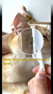 Pet Stainless Steel Comfort Flea Hair Comb Home Pet Animal Care Protect Flea Comb For Cat Dog