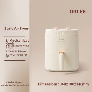 OIDIRE | Home Use Large Capacity Visible Automatic Small Air Fryer