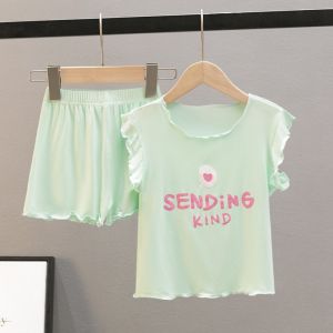 Modal Thin Sleeveless Summer Shorts Set for Girls