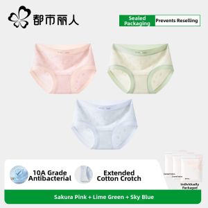 COSMO LADY | Antibacterial Cotton Breathable No-Show Anti-Chafing Womens Underwear