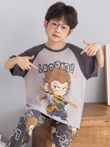 SHAPRA | Cotton Thin Summer Cartoon Sleepwear Set for Boys Short Sleeve & Long Pants