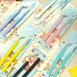 Quà tặng kèm - văn phòng phẩm 1 cây nhíp đầu cong gắp sticker watashi tape nhíp đa năng thép không gỉ văn phòng phẩm bullet journal