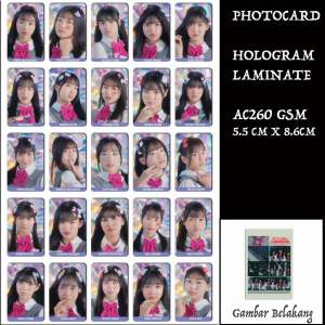 darurat.kpop - photocard demon slayer 1 set laminasi gambar 2 sisi