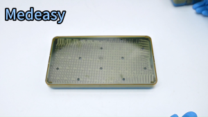 PPSU Material High Temperature Sterilization Box With Silicone Pad Sterilization Kit For Surgical Instrument