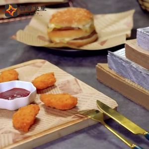 [COD] PkYeG กระดาษแว็กซ์กันน้ำมัน30แผ่นกระดาษห่ออาหารขนมปังแซนวิชเบอร์เกอร์ทอดเครื่องมือสำหรับอบอาหารจานด่วนขนมปังน้ำมัน