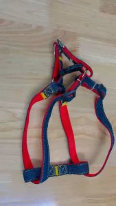 Đai yếm ngực cho Chó Mèo bằng vải jean 2 lớp (không có dây dắt) (Mẫu mới) - Hara Pet Store