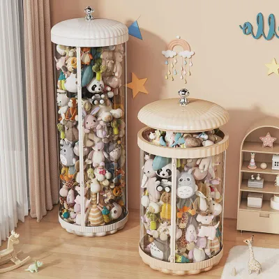 SHANNAIER | Rotating Stuffed Toy Storage Bin