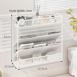 WUBUWEI | Multi-functional Metal Wall-mounted File and Storage Rack A4