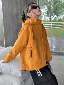 MPW | Girls Three-in-One Thickened Fleece Jacket Coat Polyester Fiber Outdoor Autumn Winter New Style Two-Piece Set Warm Cotton Lined