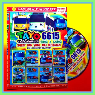 KASET DVD FILM KARTUN ANAK KOLEKSI TAYO VOL. 6615 BAHASA INDONESIA.