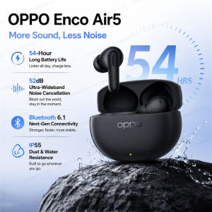 OPPO | OPPO Enco Air5 Earphone TWS Wireless Bluetooth 6.1 Headphone 52dB ANC Active Noise Reduction Earbuds Long Battery Life Headset