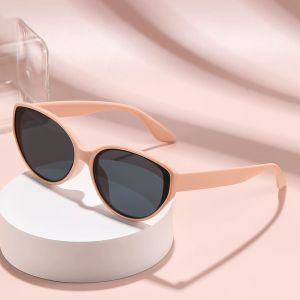 JN IMPRESSION Retro Cat-eye High-end Sun Protection Glasses for Big Faces Slimming and Versatile Anti-ultraviolet Sunglasses