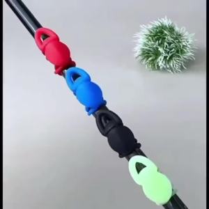 Bộ 5 Móc Câu Cá Silicon Có Độ Đàn Hồi Cao Nhẹ Chống Trơn Trượt Cần Móc Kẹp Kết Nối Cho Câu Cá