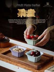 JIXIANSHENG | Luxurious Chinese Style Fruit Plate Commercial & Home Use