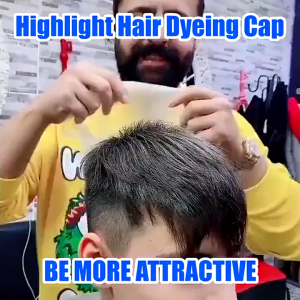 Pro Salon Dye Silicone Cap Hair Salon Color Coloring Highlighting Reusable Set FrostingTipping