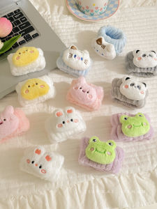 Cute Cartoon Plush Face Washing Wristband Womens Absorbent Tool Sleeve Mouth Waterproof Wrist Protector Childrens Towel Ring