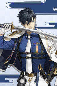 Bandai | DIY Touken Ranbu Diamond Painting Handsome Samurai Anime Men With Sharp Katana Sword for Living Room Decor & Gift