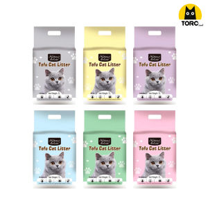 ส่งฟรี! ชุด 6 ถุง ทรายแมวเต้าหู้ออร์แกนิค Natural World ขนาด 7 ลิตร/2.5กก. Tofu Cat litter แท่งขนาด 2มม. ไม่ติดเท้าแมว