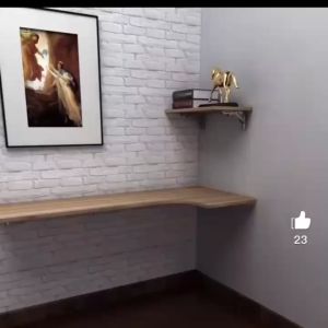 Adjustable Wall-Mounted Folding Shelf Bracket Set 2PCS High-Quality Metal Triangle Shelf Support