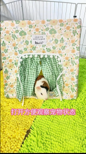 Small Pet Floral Tent- rabbit house guinea pig chinchilla hamster furniture tent