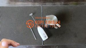 Paket Milk Jug 350 ML Dengan Milk Hand Frother dan Latte Art Pen Alat Seduh Pembuat Latte Art Kopi Manual