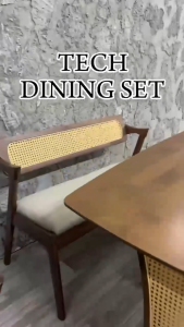 Dining Set 1x6 / Meja Makan Set / ATTIC FURNITURE MG TECH DINING SET