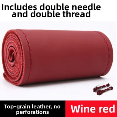 Hand-stitched Auto Steering Wheel Cover