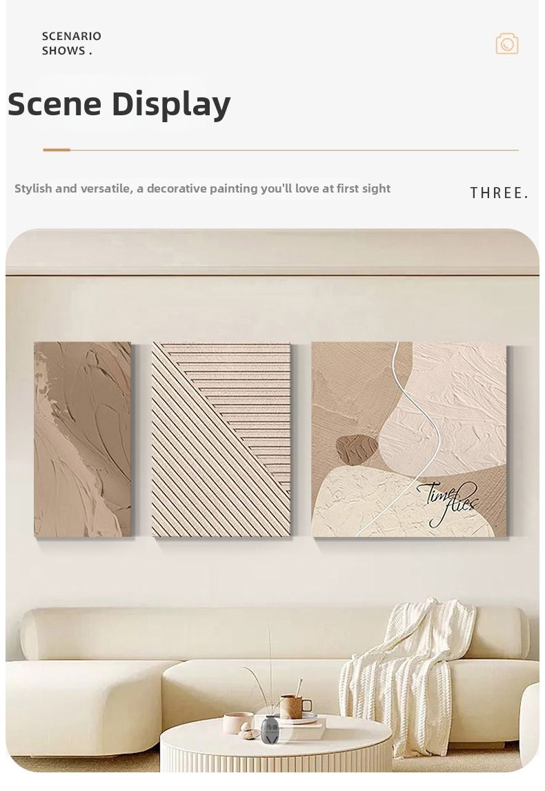 HAIMASHENGKANG | Nordic Cream Aesthetic Abstract Wall Art | Lazada ...