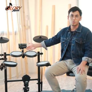 กลองไฟฟ้า Aroma TDX-16S แถมฟรี แอมป์กลองไฟฟ้า Coolmusic รุ่น DM-20 เก้าอี้กลอง และไม้กลอง