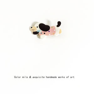 Candy Color Cute Puppy Side Clip Sweet Cartoon Girlish Duckbill Clip Long Purse Bang Clip Hair Clip for Broken Hair Hair Accessories