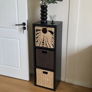 OYIla | Retro Black Grid Bookshelf