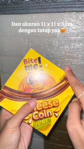 ISI 50 pcs Box Cheese Coin/ Box Koin 10 yen jepang waffle / Dus Cheese Coin / ukuran 11 x 3 x 11 cm dan 12 x 4 x 12 cm