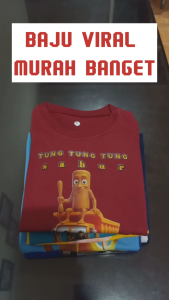 Baju kaos anak laki laki anak perempuan anomali tung tung tung sahur naik truk