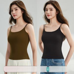 MiiOW | เสื้อกั๊กสายเดี่ยวระบายอากาศได้ดี MiiOW ฤดูร้อน 2025 สายเดี่ยวแบบปรับแต่งได้ ไม่หลุด แฟชั่นอเนกประสงค์ ใส่ด้านในได้