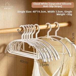 MODERN SWEETHOME | Non-Marking Shoulder Protection Extra Large Thickened Coat Hanger with Silicone Anti-Slip Strip