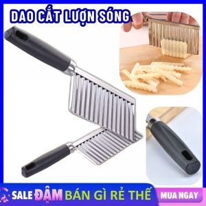Dao Lượn Sóng Cắt Rau Củ Hoa Quả Cho Bé Ăn Dặm Thép Không Gỉ - Dao Cắt Làm Bếp  Dao Răng Cưa Lượn Sóng Cắt Gọt Khoai Tây Thái Cắt Củ - Tạo Hình Xinh Xắn