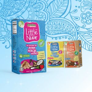 Little Nuur by Eatalian Express Baby Food Ready To Eat Halal Bubur Nasi 100g 8 Bulan Instant Rice Porridge Makanan Bayi