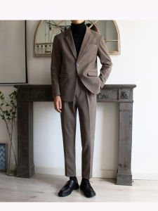 Fall and Winter Thick Woolen Coat Casual Suit Mens Suits K-style Trendy Short Woolen Mens Blazer Formal Wear