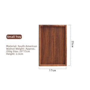 Walnut Wood Rectangular Tray