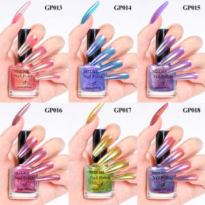 8ml Chameleon Nail Polish Gorgeous Glitter Galaxy Chrome Holographic Nail Polish No-Bake Quick Dry Long-Lasting Nail Supplies